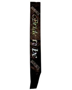 Bachelorette Bride To Be Non Flashing Sash