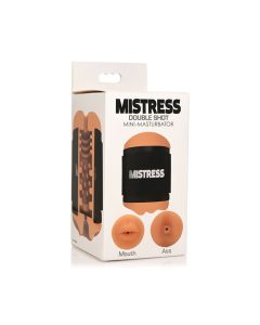 Curve Toys Mistress Double Shot Mini Masturbator Ass & Mouth - Medium