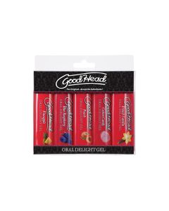 GoodHead Oral Delight Gel - 1 oz Asst. Flavors Pack of 5