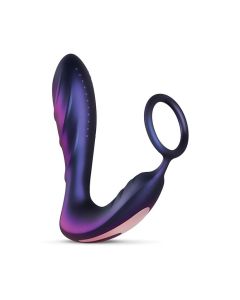 Hueman Black Hole Anal Vibrator w/Cock Ring - Purple