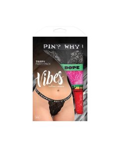 Vibes Trippy 3 Pack Thongs Assorted Colors O/S