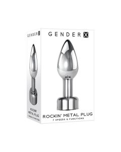 Gender X Rockin Metal Plug - Chrome