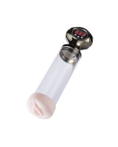 Pipe Male Masturbation Cup Penis Enlargement Pump - Clear