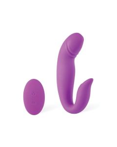 Dolphin Rolling G Spot Vibrator & Clit Stimulator - Purple