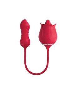 Fiona Plus Rose Clit Licking Stimulator & Thrusting Egg