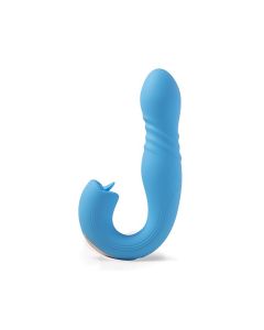 Joi App Controlled Thrusting G-Spot Vibrator & Clit Licker