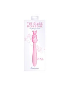 Glass Menagerie Teddy Glass Dildo - Pink