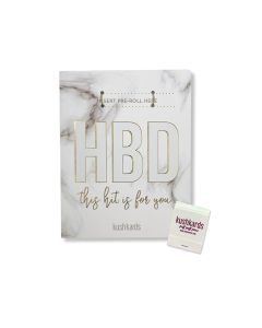 HBD Birthday Greeting Card w/Matchbook
