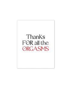 Orgasmic Greeting Card