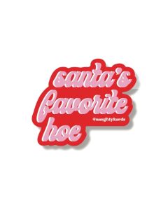 Fav Hoe Holiday Sticker - Pack of 3