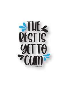 Yet 2 Cum Naughty Sticker - Pack of 3