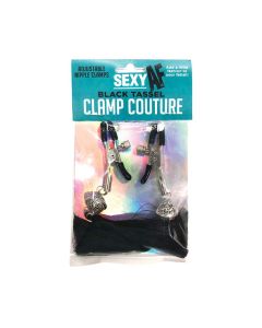 Sexy AF Nipple Clamps - Black Tassel