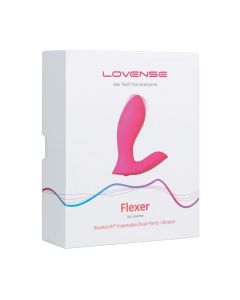 Lovense Flexer Dual Panty Vibrator - Pink