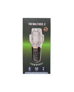 The Male Rose 2 Sucking & Vibrating Blow Job Sucker - Black