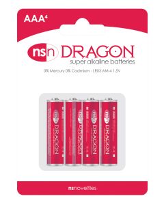 Dragon Alkaline Batteries - AAA Pack of 4