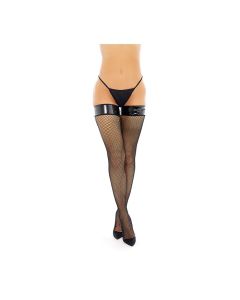Vinyl Top Fishnet Stocking O/S
