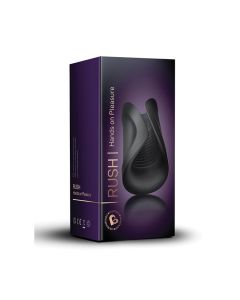 Rocks Off Rush Rechargeable Stroker - Black