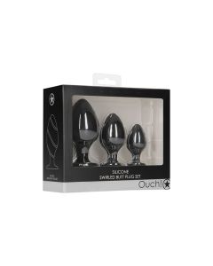 Shots Ouch Swirled Butt Plug Set