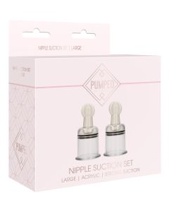 Shots Pumped Nipple Suctions Set - Large