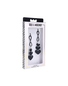 Sex & Mischief Heart Nipple Ties