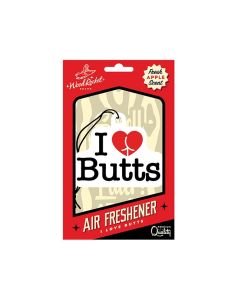 Wood Rocket I Love Butts Air Freshener - Apple