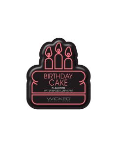 Wicked Sensual Care Water Based Lubricant - .1 oz Birthday Cake