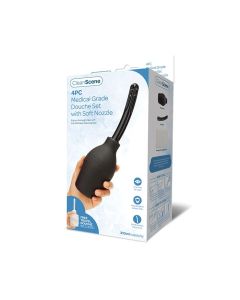 CleanScene 4 Pc Medical Grade Douche Set w/Soft Nozzle