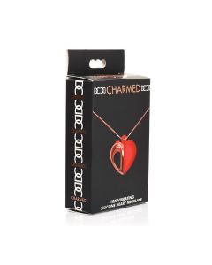 Charmed 10X Vibrating Silicone Heart Necklace