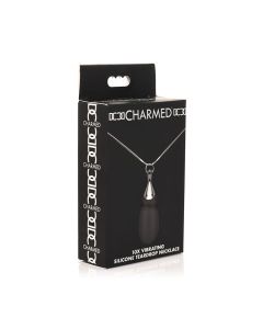 Charmed 10X Vibrating Silicone Teardrop Necklace